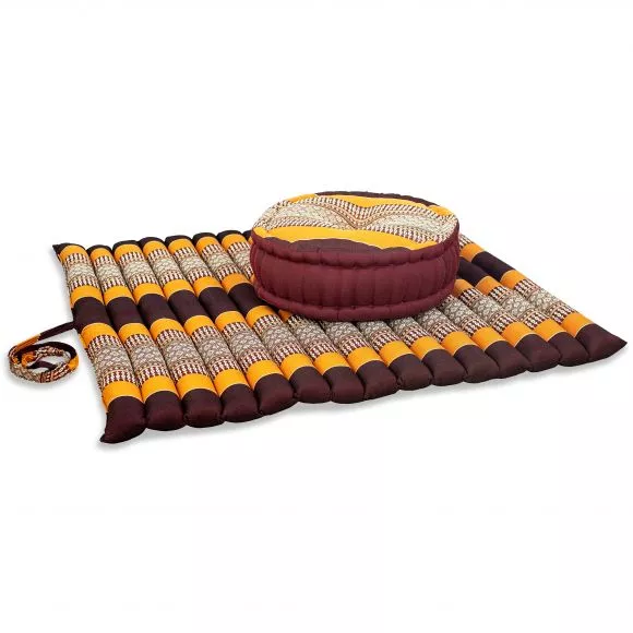 Kapok Meditationskissen Set XL (Orange)