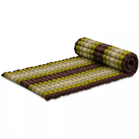 Kapok Rollmatte, 75 cm breit (Braun/Grn)