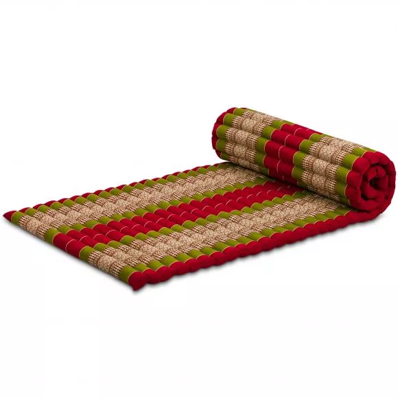 Kapok Rollmatte, 75 cm breit (Rot/Grn)