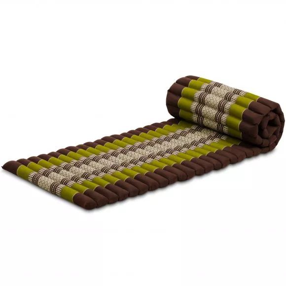 Kapok Rollmatte, 50 cm breit (Braun/Grn)