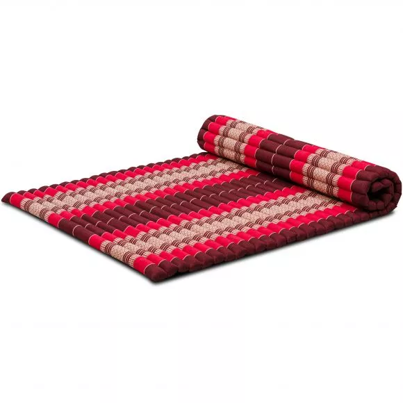 Kapok Rollmatte, 110 cm breit (Rubinrot)