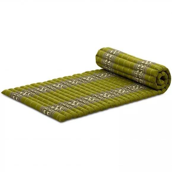 Kapok Rollmatte, 75 cm breit (Grn/Elefanten)
