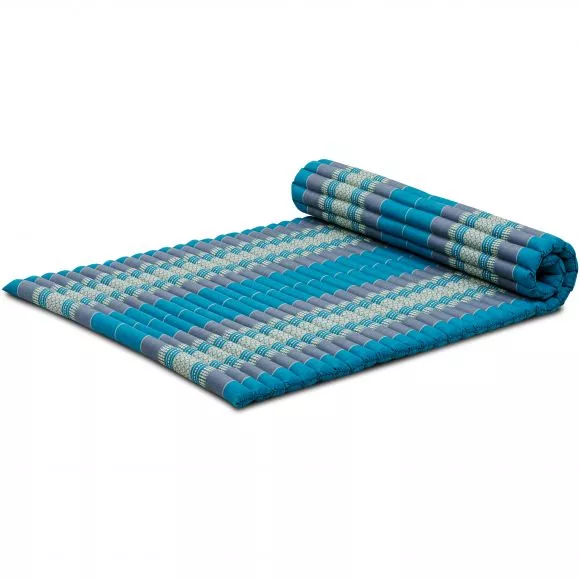 Kapok Rollmatte, 110 cm breit (Hellblau)