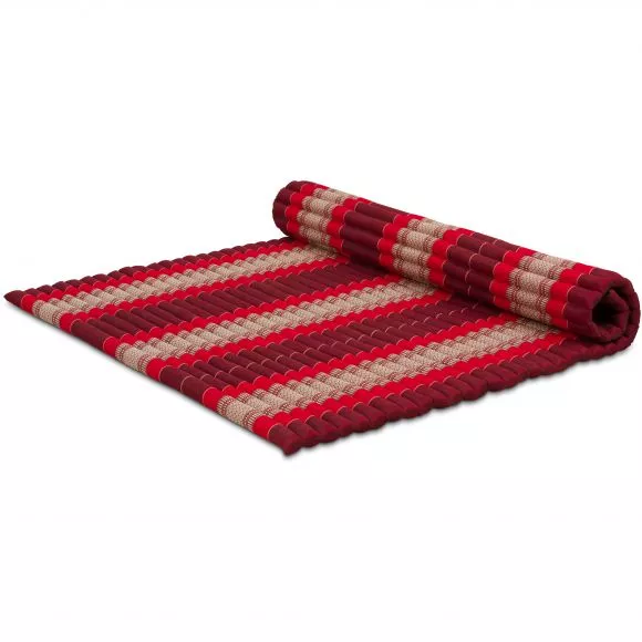 Kapok Rollmatte, 145 cm breit (Rubinrot)