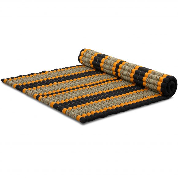 Kapok Rollmatte, Gr. XL, schwarz / orange
