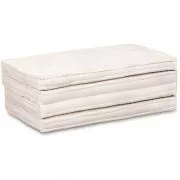 Kapok Klappmatratze, 90 cm breit, Basic (Wei� Uni)