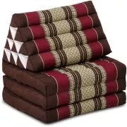 Kapok Thaikissen 3 Auflagen, Classic (Weinrot)