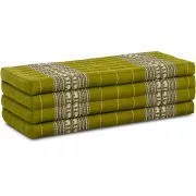 Kapok Klappmatratze, 110 cm breit, Classic (Gr�n/Elefanten)