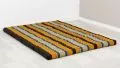 Kapok Klappmatratze, 140 cm breit, Classic (Schwarz/Orange)