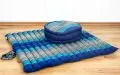 Kapok Meditationskissen Set XL (Blau)