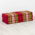 Kapok Klappmatratze, 110 cm breit, Classic (Rot/Grn)