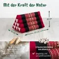 Kapok Dreieckskissen, Classic (Rot/Elefanten)