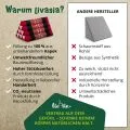 Kapok Dreieckskissen, Classic (Rot/Elefanten)