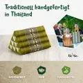 Kapok Dreieckskissen, Classic (Gr�n/Elefanten)