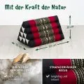 Kapok Dreieckskissen, Classic (Schwarz/Elefanten)