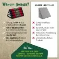 Kapok Dreieckskissen, Classic (Schwarz/Elefanten)