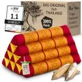 Kapok Dreieckskissen, Classic (Rot/Gelb)