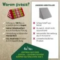 Kapok Dreieckskissen, Classic (Rot/Gr�n)