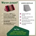 Kapok Dreieckskissen, Classic (Rot/Schwarz)