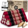 Kapok Dreieckskissen, Classic (Rot/Schwarz)