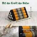 Kapok Dreieckskissen, Classic (Schwarz/Orange)