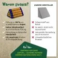 Kapok Dreieckskissen, Classic (Blau/Gelb)