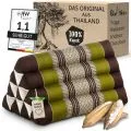 Kapok Dreieckskissen, Classic (Braun/Gr�n)