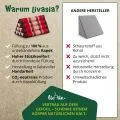 Kapok Dreieckskissen, Classic (Rubinrot)