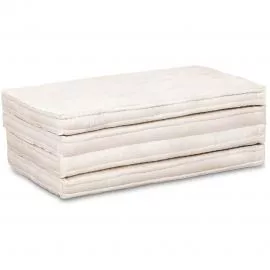 Kapok Klappmatratze, 90 cm breit, Basic (Wei Uni)