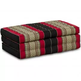 Kapok Kinderklappmatratze, 70 cm breit (Schwarz/Rot)