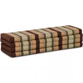 Kapok Klappmatratze, 140 cm breit, Classic (Braun)