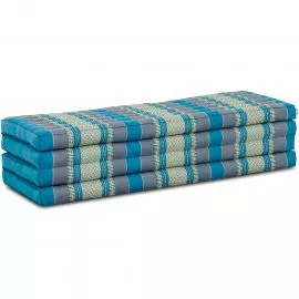 Kapok Klappmatratze, 140 cm breit, Classic (Hellblau)