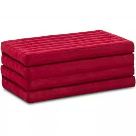 Kapok Klappmatratze, 80 cm breit, Basic (Rot Uni)