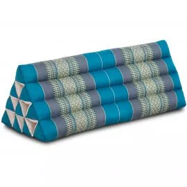 Kapok Dreieckskissen breit (Hellblau)