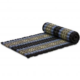 Kapok Rollmatte, 75 cm breit (Blau/Elefanten)