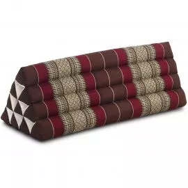 Kapok Dreieckskissen breit (Weinrot)