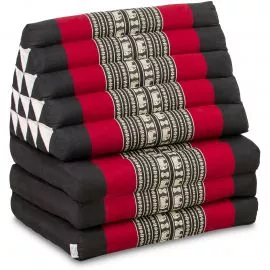 Kapok Thaikissen XXL hoch (Schwarz/Elefanten)