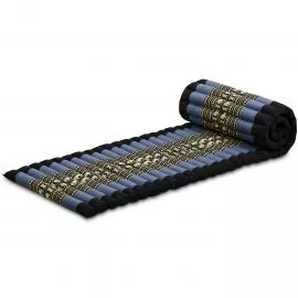 Kapok Rollmatte, 50 cm breit (Blau/Elefanten)