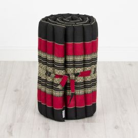 Kapok Rollmatte, Gr. S, schwarz / rot