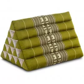 Kapok Dreieckskissen hoch, Classic (Grn/Elefanten)