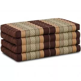 Kapok Klappmatratze, 80 cm breit, Classic (Braun)