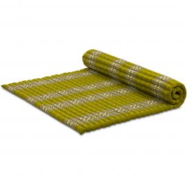Kapok Rollmatte, 145 cm breit (Grün/Elefanten)