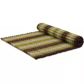 Kapok Rollmatte, 145 cm breit (Braun/Grn)