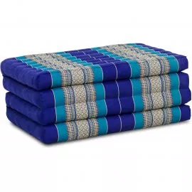 Kapok Klappmatratze, 80 cm breit, Classic (Blau)