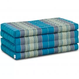 Kapok Klappmatratze, 80 cm breit, Classic (Hellblau)
